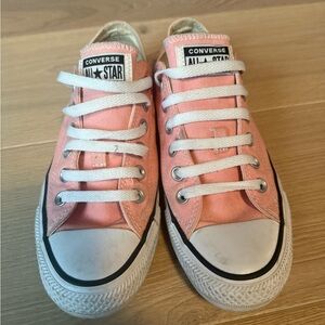 Converse Peach Canvas Sneakers